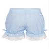 YiZYiF Kids Girls Ruffled Bloomers Shorts Cotton Lace Up Safety Short Pants Bottom Ruffled Bloomers Under Dress Dance Shorts Blue 3-4 Years view 2