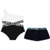 Manyakai Junior Girls One Piece Athletic Swimwear Jumpsuit Gymnastic Leotard with Shorts 2 Pcs Set Black 16 Years view 4