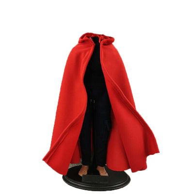1/6 Red Cloak Cape (with Wire can Pose) for 12" Male