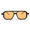 FEISEDY Vintage Square 70s Flat Aviator Sunglasses Women Men Classic Retro Stylish Frame UV400 Sunglasses B2622 view 2