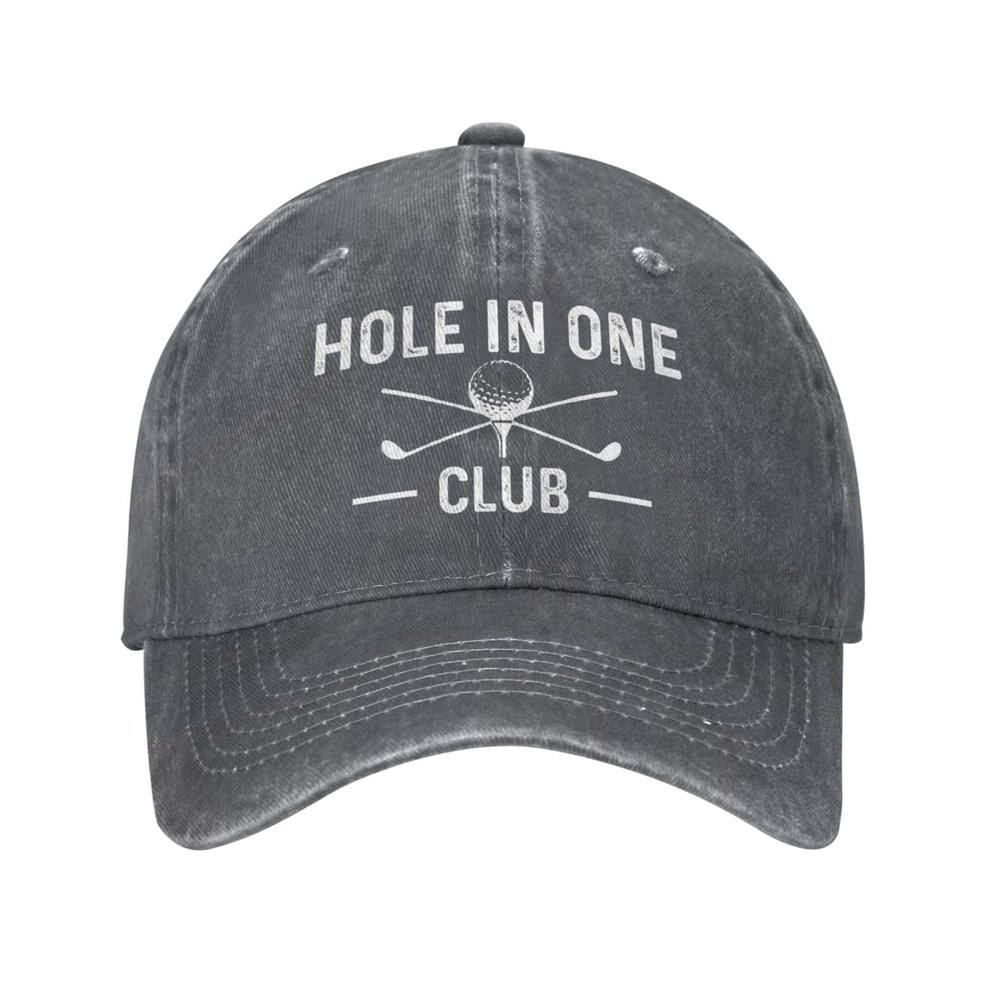 Beafoliya Funny Cap Holes in One Club Cap for Men Baseball Caps Adjustable Caps Deep Heather