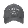 Beafoliya Funny Cap Holes in One Club Cap for Men Baseball Caps Adjustable Caps Deep Heather view 1