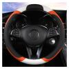 FUERU Car Steering Wheel Cover Set Car Steering Wheel Cover Comfortable Leather Soft Breathable Cute Car Interior Gift (Color : 1#) view 1