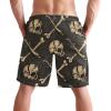 visesunny Mens Swim Trunks Quick Dry Swim Shorts with Mesh Lining Skull Jolly Roger Abstract Pattern Swimwear Bathing Suits view 2