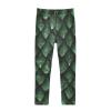 Aflyko Girls' Leggings Dragon Scales Green Kids Athletic Pants Dance Tights Yoga Ballet Running Workout Everyday Wear 5T view 1