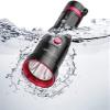 FIXCOR Flashlight, Strong Brightness Waterproof Flashlight Amphibious Diving Torch view 4