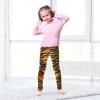 Aflyko Girls' Leggings Tiger Skin Fur Kids Athletic Pants Dance Tights Yoga Ballet Running Workout Everyday Wear 5T view 2