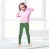 Aflyko Girls' Leggings Green Alligator Skin Kids Athletic Pants Dance Tights Yoga Ballet Running Workout Everyday Wear 5T view 2