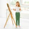 Aflyko Girls' Leggings Green Alligator Skin Kids Athletic Pants Dance Tights Yoga Ballet Running Workout Everyday Wear 5T view 4