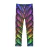 Aflyko Girls' Leggings Dragon Scales Rainbow Big Kids Athletic Pants Dance Tights Yoga Ballet Comfortable Soft Everyday Wear 9-10T view 1