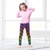 Aflyko Girls' Leggings Dragon Scales Rainbow Big Kids Athletic Pants Dance Tights Yoga Ballet Comfortable Soft Everyday Wear 9-10T view 2