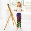 Aflyko Girls' Leggings Dragon Scales Rainbow Big Kids Athletic Pants Dance Tights Yoga Ballet Comfortable Soft Everyday Wear 9-10T view 4