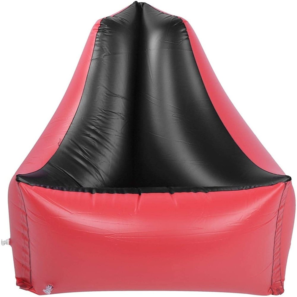 FIXCOR Inflatable Lounger Chair,Outdoor Inflatable Foldable Water Lounger Chair Sofas Air Bed for Midday Rest Camping Red 85x85x85cm