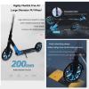 GLDDFDG Kick Scooter for Teens & Adults,Scooters for Kids 6 Years And Up,3 Adjustable Height,Big Wheels,Lightweight, Anti-Slip Rubber Grips,Non-Slip Thickened Deck,Shock Absorber, Portable Kick Scoote view 4
