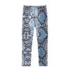 Aflyko Girls' Leggings Snake Skin Blue Kids Athletic Pants Dance Tights Yoga Ballet Running Workout Everyday Wear 5T view 1