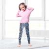 Aflyko Girls' Leggings Snake Skin Blue Kids Athletic Pants Dance Tights Yoga Ballet Running Workout Everyday Wear 5T view 2