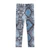 Aflyko Girls' Leggings Snake Skin Blue Kids Athletic Pants Dance Tights Yoga Ballet Running Workout Everyday Wear 5T view 3