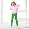 Aflyko Girls' Leggings Alligator Skin Green Big Kids Athletic Pants Dance Tights Yoga Ballet Comfortable Soft Everyday Wear 9-10T view 2