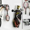 BiJun Golf Bag Organizer, Golf Bag Storage Organizer for Garage Wall Mount Golf Bag Holder Rack Stand Golf Bag Storage Rack Hangers for Storage Space for Garage view 3
