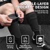 LPONJAR Soccer Shin Guards for Kids Youth Adults - Shin Pads and Sleeves with Optimized Insert Pocket for Boys Girls Men Women for Football Games - Protective Soccer Equipment view 2