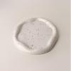 DTREEL Jewelry Storage Trays, Light Ceramic Jewelry Decorative Display Trays, Ornaments. PalletRound-InkSplashWhite view 1