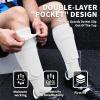 LPONJAR Soccer Shin Guards for Kids Youth Adults - Shin Pads and Sleeves with Optimized Insert Pocket for Boys Girls Men Women for Football Games - Protective Soccer Equipment view 2