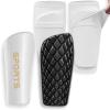 LPONJAR Soccer Shin Guards for Kids Youth Adults - Shin Pads and Sleeves with Optimized Insert Pocket for Boys Girls Men Women for Football Games - Protective Soccer Equipment view 1