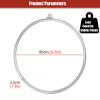Single Point Lyra Hoop Set, Professional Aerial Lyra Hoop Equipment Fully Strength Tested 350kg/770LBS, Aerial Ring With Rigging Kit And Fixing Plate ( Color : Tube Dia 32mm/1.3in , Size : 85cm(33.5in view 3