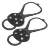 Natudeco 1Pair Snow Shoe Spikes 5 Teeth Crampons Winter Traction Cleats Climbing Crampons Mountaineering AntiSlips Shoes Spikes for Outdoor view 1
