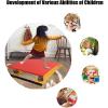 CEVIZ Junior Gymnastics Springboard, Junior Spring Board with Steel Springs, Thickened 2 Springs Inside Spring Board Sport Equipment, for Indoor/Outdoor/Gymnastics Preschool Classes view 2