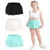BOOPH 3PC Girls Flowy Butterfly Shorts Athletic Shorts Teen Girls with Inner Pockets for Running Tennis 9-10Y view 1