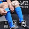 LPONJAR Soccer Shin Guards for Kids Youth Adults - Shin Pads and Sleeves with Optimized Insert Pocket for Boys Girls Men Women for Football Games - Protective Soccer Equipment view 2