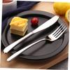Sosoport 3sets Stainless Steel Portable Tableware Camping Cutlery Knife Fork Spoon Outdoor Utensils Storage Bag for Travel and Picnics view 4
