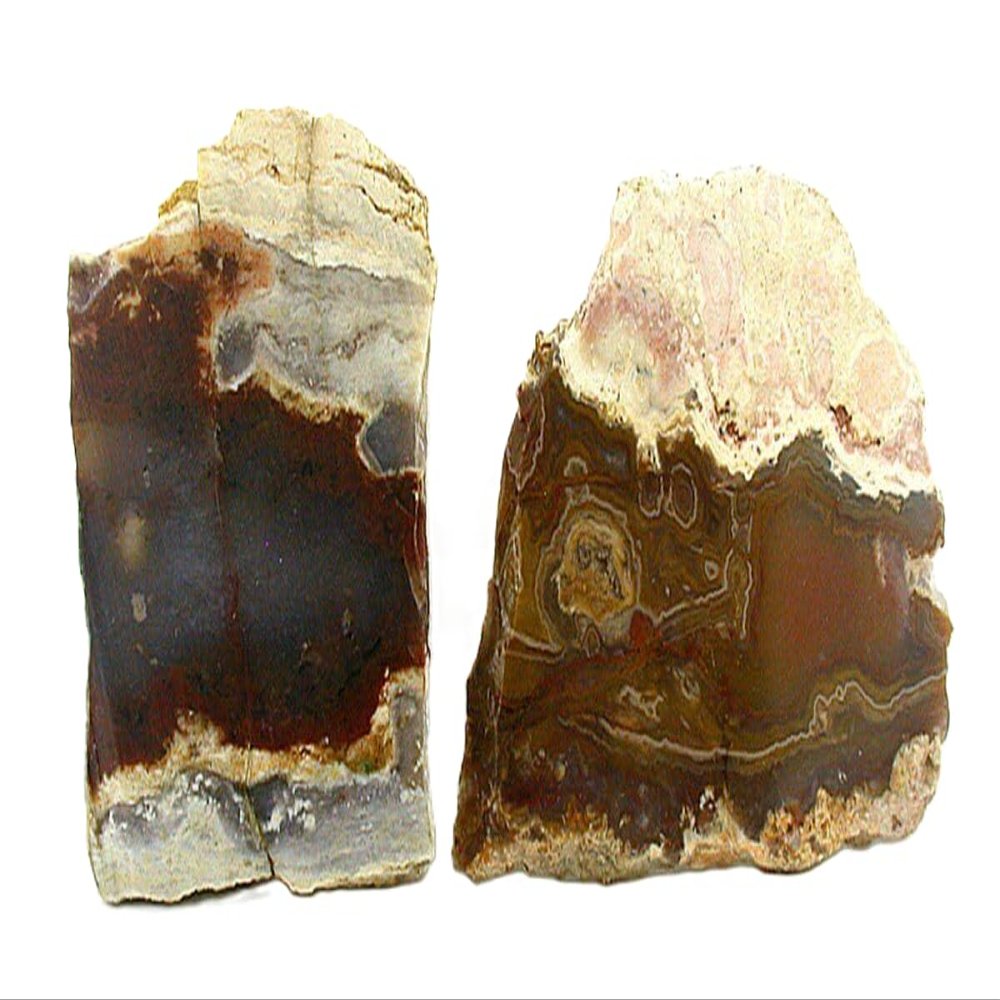 156.1 Gram Two Arizona Agate Slab Cab Cabochon Gemstone Gem Stone Rough AA1