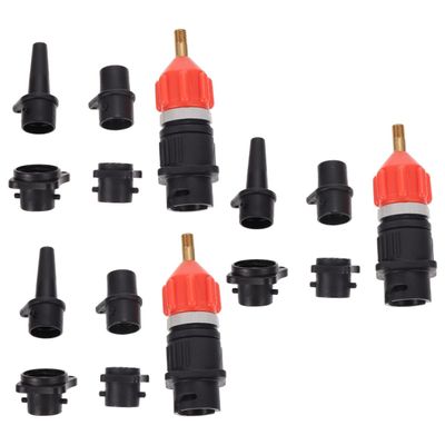 Sosoport 3sets Outdoor Air Converter Valve Adapter for Inflatable Boats Sup Paddle Boards Lightweight Pump Accessory for Kayaks Convenient Inflation