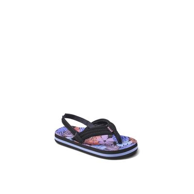REEF Kids Girls Sandals, Little Ahi, Purple Fronds, 3