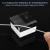 BLUEWING 100yd Outrigger Line Rigging Kit Mono with 40pcs Aluminum Sleeve Crimps and 400LB Test Monofilament Fishing Wire, White view 4