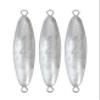BLUEWING Torpedo Sinker Through Wire Fishing Weight Saltwater Bullet Lead Double Ringed, 4 oz, 3 Pack view 1