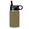 LaserGram Personalized Water Bottle, Volleyball Ball, Stainless Steel Double Wall Vacuum Insulated with Flip Top Straw, Custom Engraved Gift (12oz / 335ml Camo Green) view 2