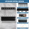Onemacc Pool Stick Holder Wall Mount, Solid Wood Billiards Cue Rack for 7 Sticks, Claw Wall Mount for Billiards Decor, Accessories, Black view 3