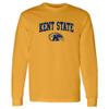AL03 - Kent State Golden Flashes Arch Logo Long Sleeve T Shirt - 2X-Large - Gold view 1