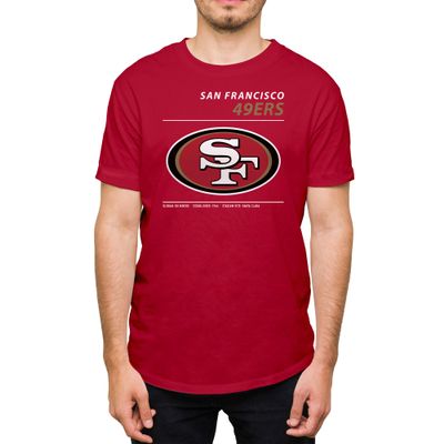 Hybrid Sports NFL - San Francisco 49ers - Logo and Stats - Men's and Women's Short Sleeve T-Shirt - Size 3 X-Large - San Francisco 49ers - Red