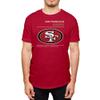 Hybrid Sports NFL - San Francisco 49ers - Logo and Stats - Men's and Women's Short Sleeve T-Shirt - Size 3 X-Large - San Francisco 49ers - Red view 1