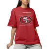 Hybrid Sports NFL - San Francisco 49ers - Logo and Stats - Men's and Women's Short Sleeve T-Shirt - Size 3 X-Large - San Francisco 49ers - Red view 2