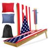 CornholeGamesUSA Professional Cornhole Set with Bags - Regulation Size Corn Hole Boards Game for Adults - Includes Score Tower and Carry Bag view 1