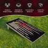 CornholeGamesUSA Professional Cornhole Set with Bags - Regulation Size Corn Hole Boards - Bean Bag Toss Game for Adults - Includes Score Tower and Carry Bag view 2