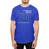 Hybrid Sports NFL - Indianapolis Colts - Logo and Stats - Men's and Women's Short Sleeve T-Shirt - Size Large - Indianapolis Colts - Royal Blue view 1