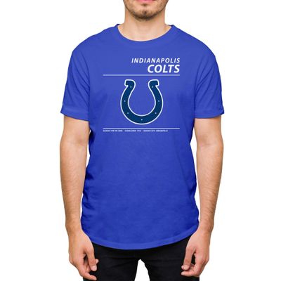 Hybrid Sports NFL - Indianapolis Colts - Logo and Stats - Men's and Women's Short Sleeve T-Shirt - Size X-Large - Indianapolis Colts - Royal Blue