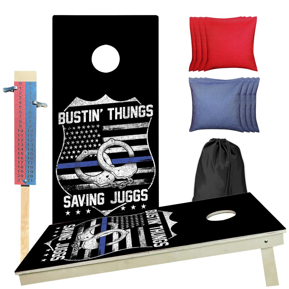 CornholeGamesUSA Professional Cornhole Set with Bags - Regulation Size Corn Hole Boards Game for Adults - Includes Score Tower and Carry Bag