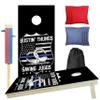 CornholeGamesUSA Professional Cornhole Set with Bags - Regulation Size Corn Hole Boards Game for Adults - Includes Score Tower and Carry Bag view 1